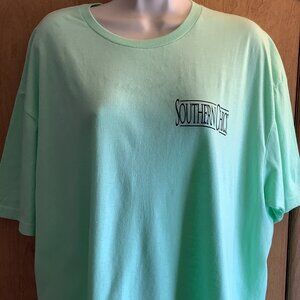 NWT Gildan Light Green Graphic T-Shirt Size:  XL